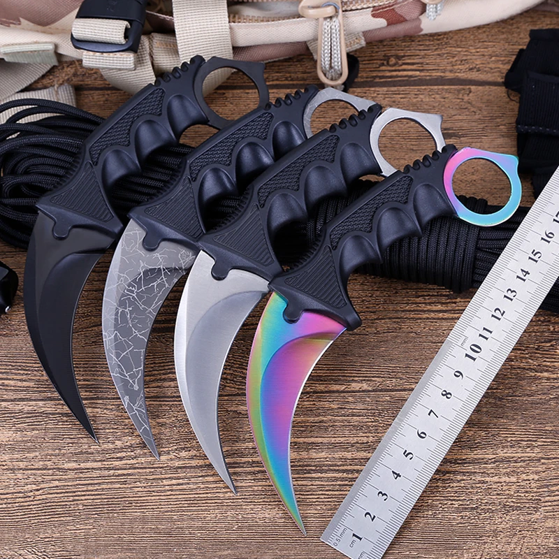 Hot selling CSGO outdoor claw sharp game wolf claw knife outdoor self-defense camping survival exquisite knife 
Hot selling CSGO outdoor claw sharp game wolf claw knife outdoor self-defense camping survival exquisite knife