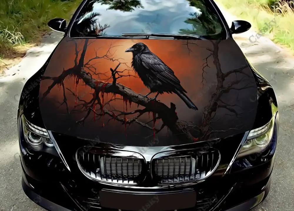 Black Crow Halloween Car Hood Vinyl Stickers Wrap Vinyl Film Engine Cover Decals Sticker Universal Car Hood Protective Film
Black Crow Halloween Car Hood Vinyl Stickers Wrap Vinyl Film Engine Cover Decals Sticker Universal Car Hood Protective Film