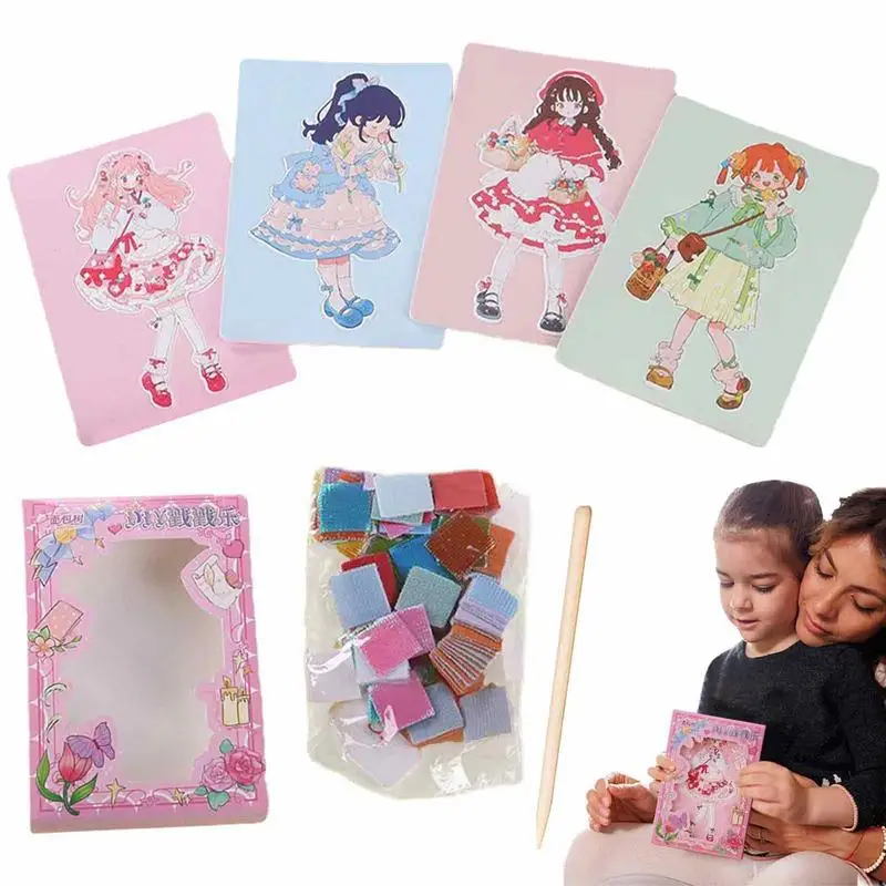 

Наклейка принцесса книжка, многоразовая наклейка на одежду, книжка для занятий искусством и ремеслами, DIY Pokes, веселые игрушки, набор для детского творчества