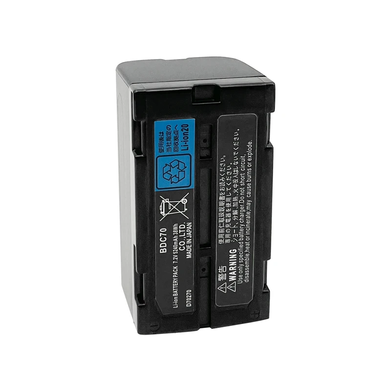 

New BDC70 Battery For Sokk CX/RX-350 OS/ES For Top Total Station 7.2V 5240mAh Rechargeable Li-ion Battery