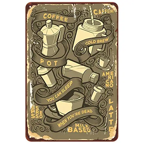 Coffee Sign 8x12 Inches Bar Pub Kitchen Vintage Retro Metal Tin Sign aasd-50
Coffee Sign 8x12 Inches Bar Pub Kitchen Vintage Retro Metal Tin Sign aasd-50