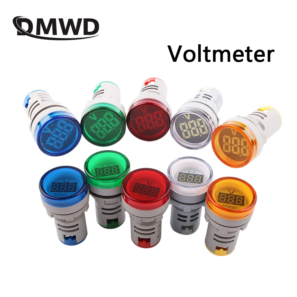 1Pcs 22MM AC 60~500V LED Voltage Measuring Instrument Mini Voltage Meter Colorful Blue Yellow Green Red White
1Pcs 22MM AC 60~500V LED Voltage Measuring Instrument Mini Voltage Meter Colorful Blue Yellow Green Red White