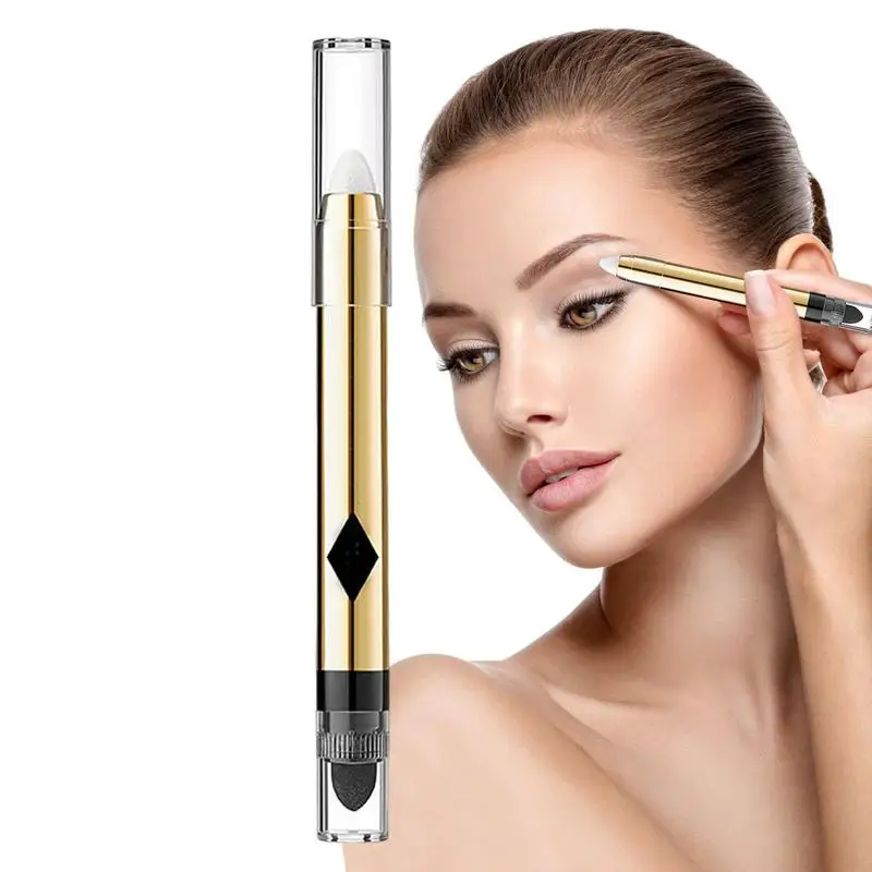 

2-in-1 Pearlescent Eyeshadow Makeup Pen Double-ended Pearlescent Eye Shadow Pencil Crayon Eye Brightener Stick With Crease-proof