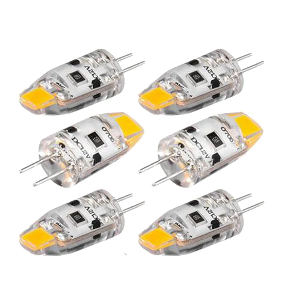 6PCS G4 LED Bulb 12V DC Dimmable COB LED G4 Bulb 1.5W 360 Beam Angle To Replace 15W Halogen Lamp (Warm White)
6PCS G4 LED Bulb 12V DC Dimmable COB LED G4 Bulb 1.5W 360 Beam Angle To Replace 15W Halogen Lamp (Warm White)