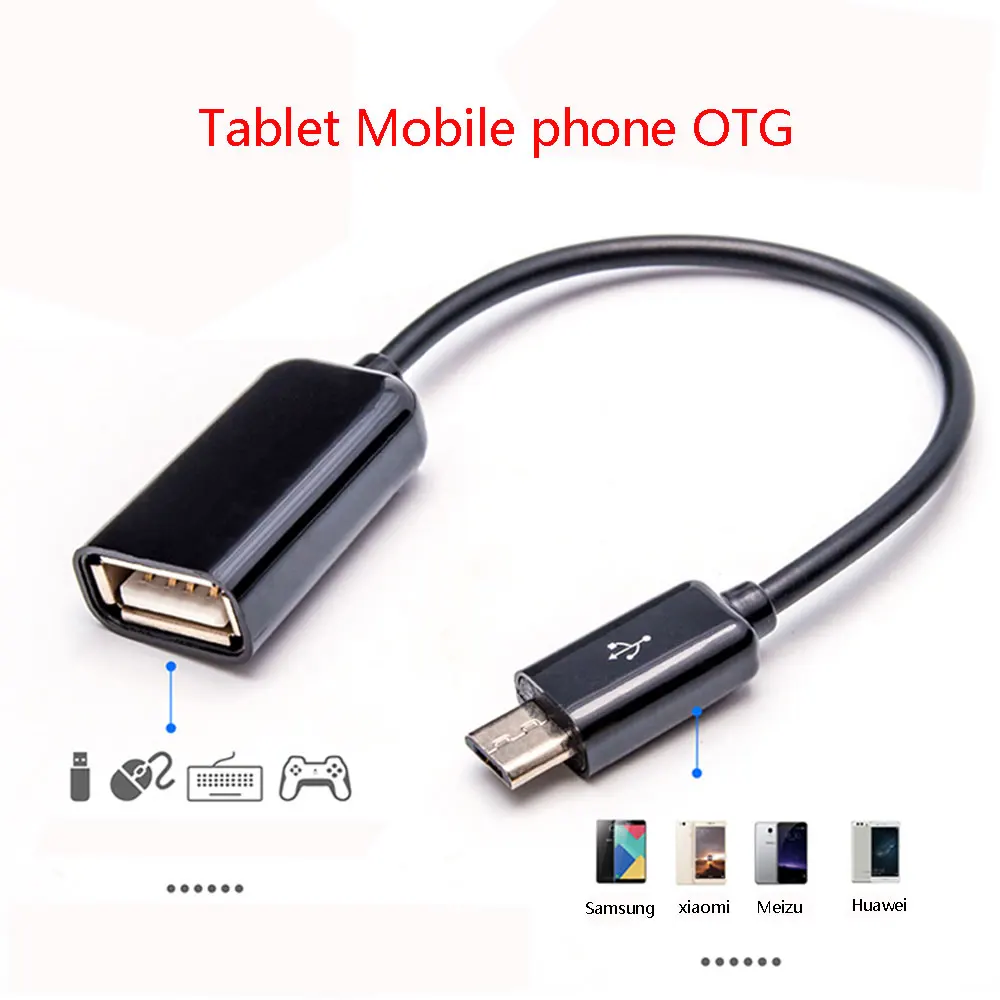 OTG data cable micro male to USB 2.0 female OTC adapter cable Meizu Xiaomi Samsung Huawei mobile phone to mouse USB disk
OTG data cable micro male to USB 2.0 female OTC adapter cable Meizu Xiaomi Samsung Huawei mobile phone to mouse USB disk