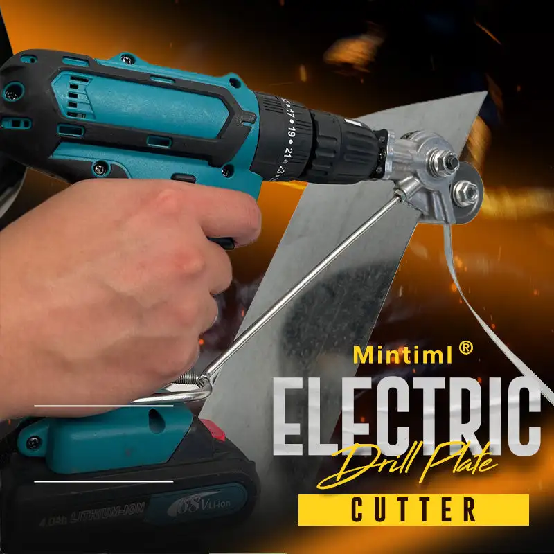 Mintiml® Electric Drill Plate Cutter Metal Sheet Cutter Tool Free Cutting Tool Nibbler Sheet Metal Cut Plate Punch Scissors
Mintiml® Electric Drill Plate Cutter Metal Sheet Cutter Tool Free Cutting Tool Nibbler Sheet Metal Cut Plate Punch Scissors