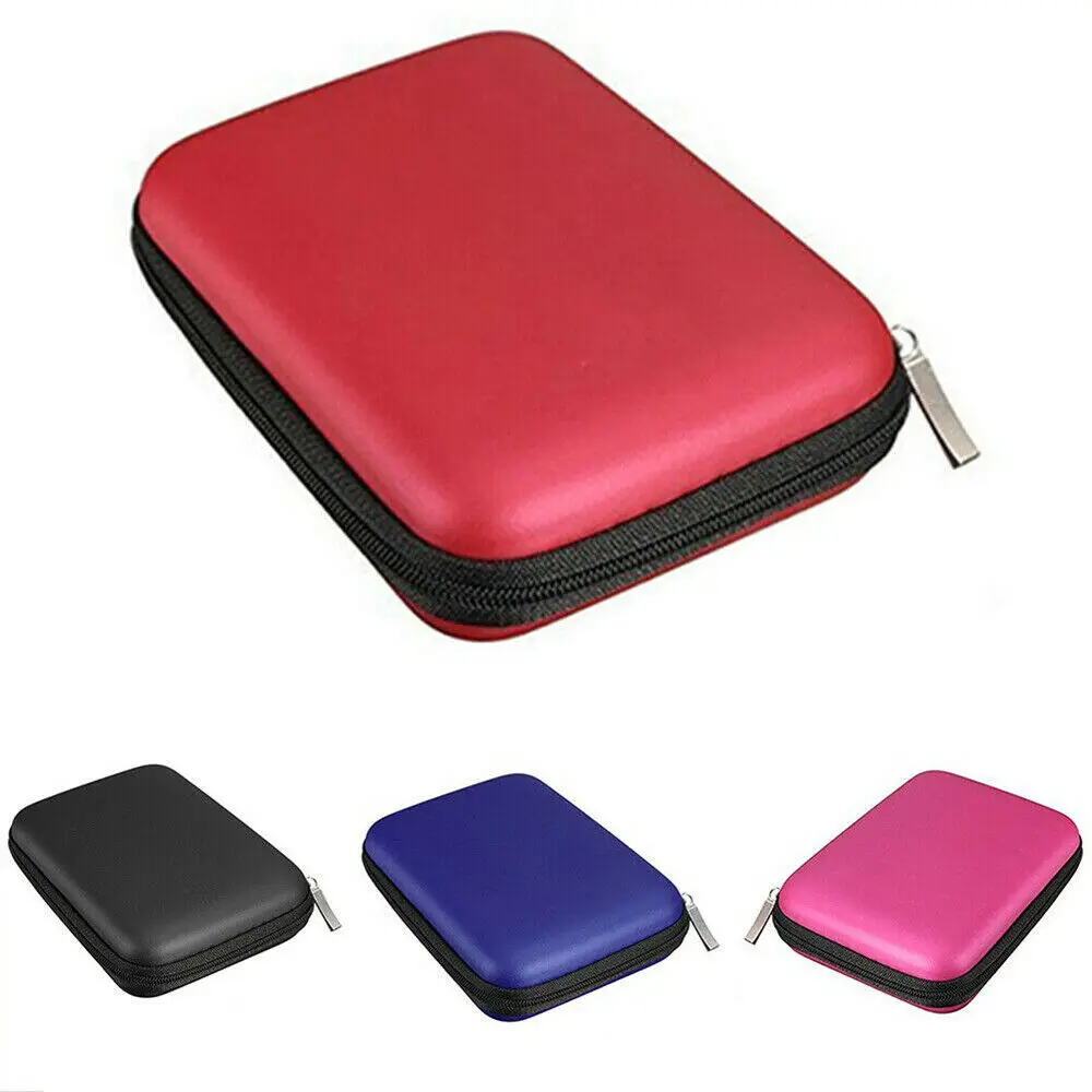

2.5" HDD Bag External USB Hard Drive Disk Carrying Case for 2.5 Inch SSD HHD Earphone Storage Bag Hard Disk Box Zipper Pouch