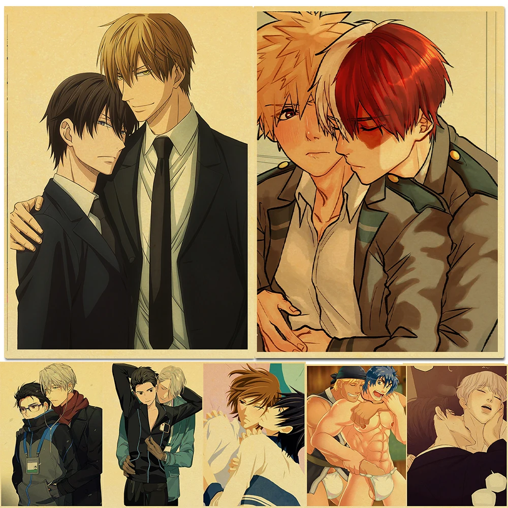 Vintage Japanese Anime BOY Gay Posters HD Poster Kraft Paper Home Decor Study Bedroom Bar Cafe Wall Paintings
Vintage Japanese Anime BOY Gay Posters HD Poster Kraft Paper Home Decor Study Bedroom Bar Cafe Wall Paintings