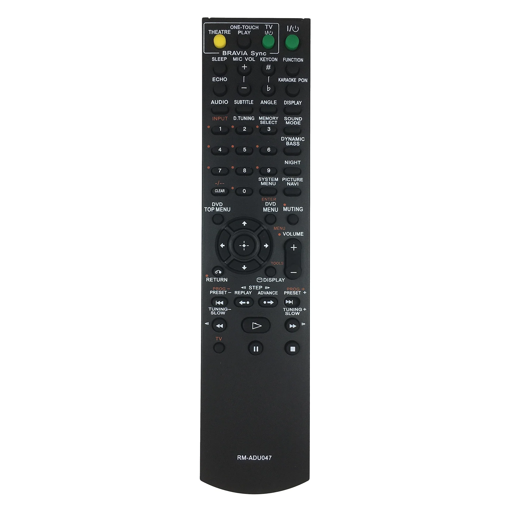 RM-ADU047 Remote Control for Sony DAV-HDX475 DAV-HDX576W DAV-DZ280 HCD-DZ750 STR-KSL700 AV Amplifier Remote Control
RM-ADU047 Remote Control for Sony DAV-HDX475 DAV-HDX576W DAV-DZ280 HCD-DZ750 STR-KSL700 AV Amplifier Remote Control