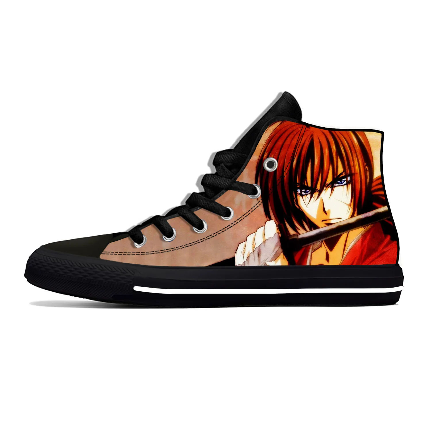 Японские Аниме Манга Rurouni Kenshin Himura забавные повседневные тканевые туфли высокие Легкие дышащие кроссовки с 3D принтом для мужчин и женщин
Японские Аниме Манга Rurouni Kenshin Himura забавные повседневные тканевые туфли высокие Легкие дышащие кроссовки с 3D принтом для мужчин и женщин