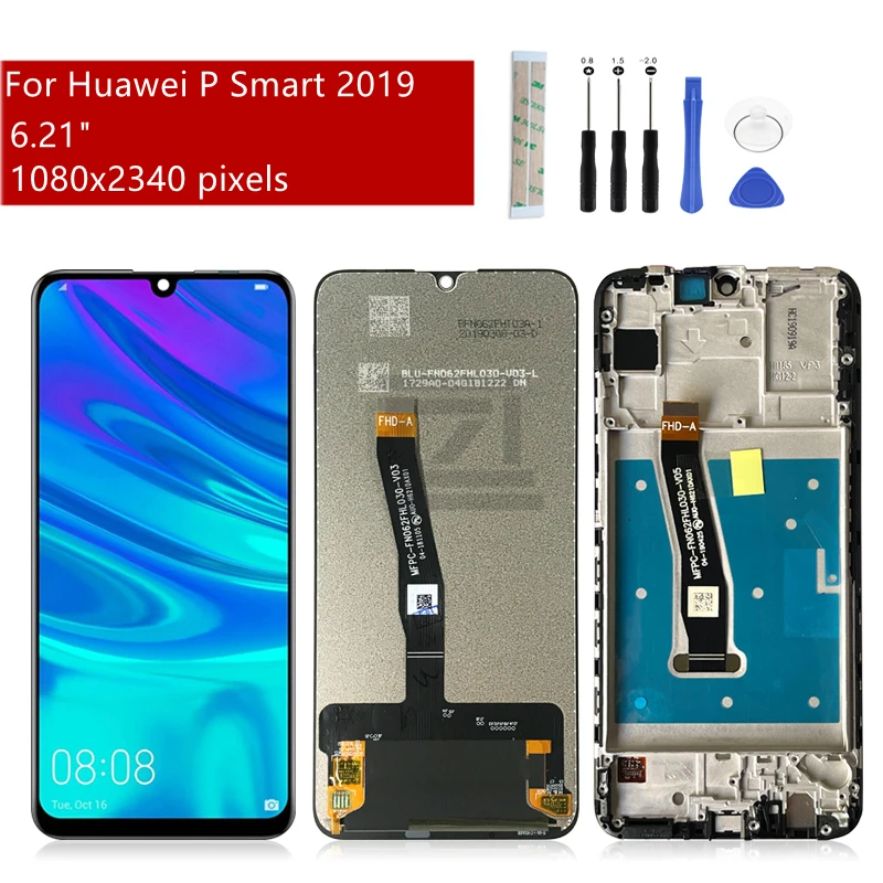 For Huawei P Smart 2019 LCD Display Touch Screen Digitizer Assembly With Frame For P smart 2019 Repair Parts 6.21"
For Huawei P Smart 2019 LCD Display Touch Screen Digitizer Assembly With Frame For P smart 2019 Repair Parts 6.21"