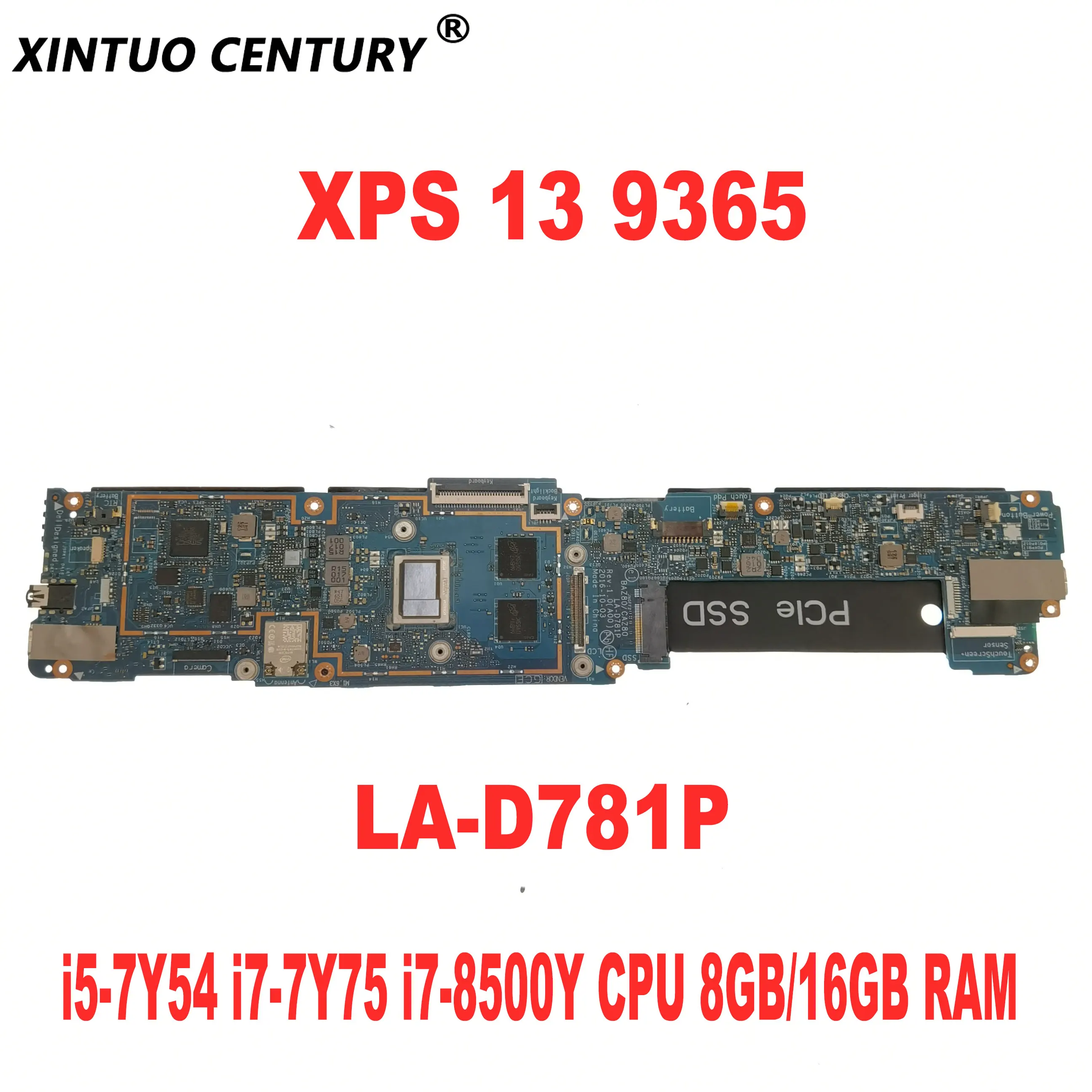 Материнская плата для ноутбука Dell XPS 13 9365, модель BAZ80 CAZ80 LA-D781P i7-8500Y, ЦП 8 ГБ/16 ГБ ОЗУ DDR3 100%, протестирована
Материнская плата для ноутбука Dell XPS 13 9365, модель BAZ80 CAZ80 LA-D781P i7-8500Y, ЦП 8 ГБ/16 ГБ ОЗУ DDR3 100%, протестирована