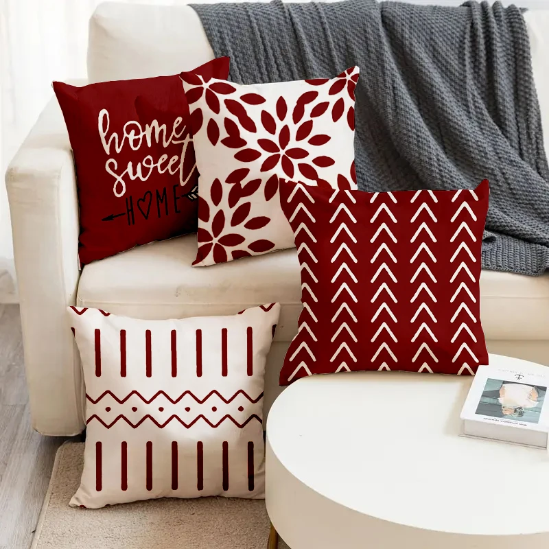 Ins Style Red Leafage Line Pattern Printed Square Pillowslip Soft Linen Blend Cushion Cover Pillowcase Living Room Home Decor
Ins Style Red Leafage Line Pattern Printed Square Pillowslip Soft Linen Blend Cushion Cover Pillowcase Living Room Home Decor