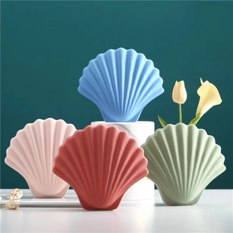 

3D Scallops Gypsum Silicone Mold Diy Succulents Concrete Flower Pot Vase Plaster Cement Clay Mold Candle Holder Mold