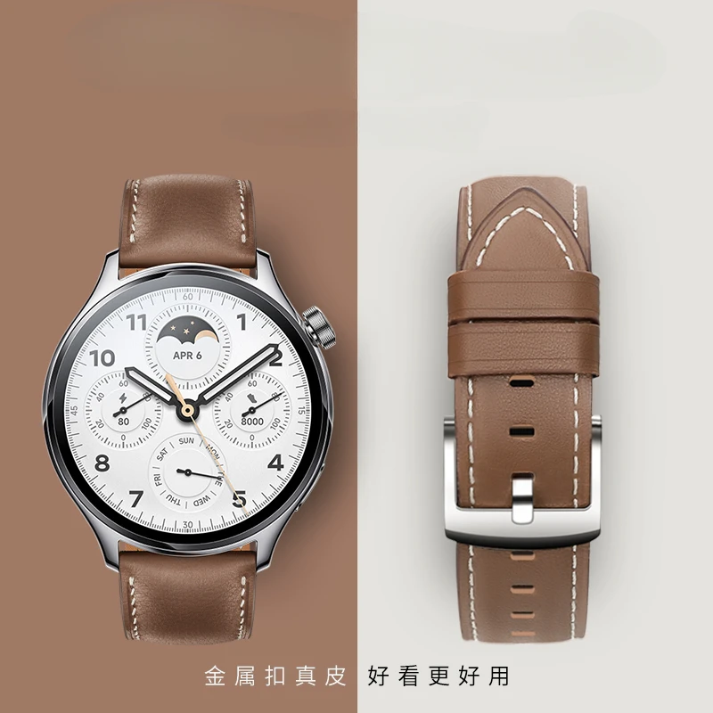22mm Leather Strap For Xiaomi Watch S1 Pro / Active/Color 2 / Mi Watch Wristband Leather WatchBand Bracelet
22mm Leather Strap For Xiaomi Watch S1 Pro / Active/Color 2 / Mi Watch Wristband Leather WatchBand Bracelet