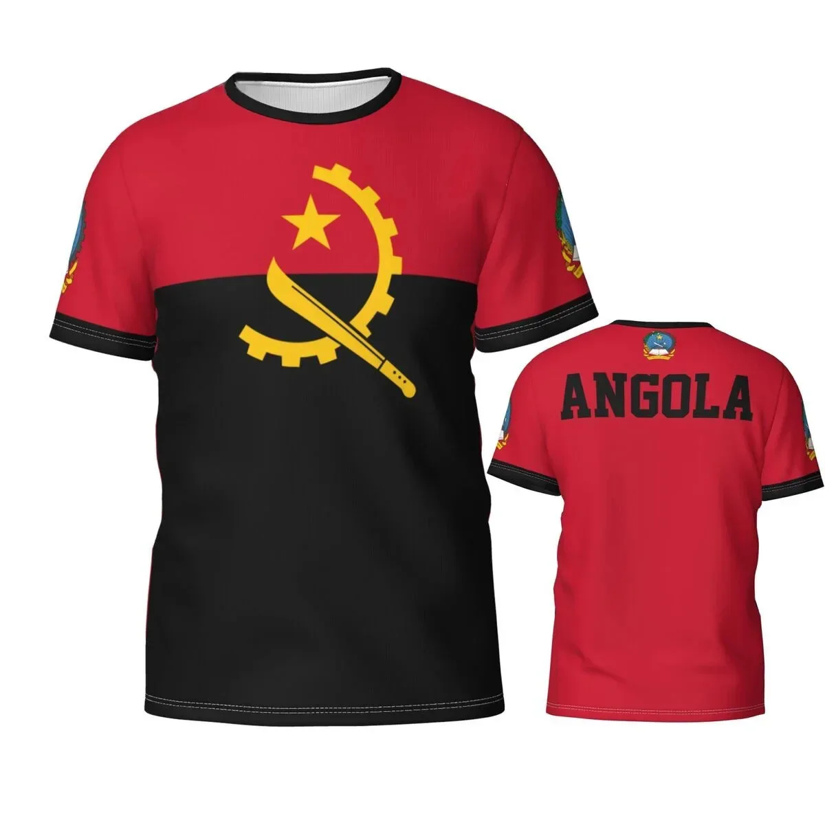 Angolan Flag badge 3D T-shirt for men's and women's T-shirts team clothing Football fans gift
Angolan Flag badge 3D T-shirt for men's and women's T-shirts team clothing Football fans gift