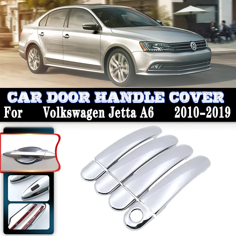 

Для Volkswagen Jetta A6 VW Jetta MK6 Vento 2010 ~ 2019 Чехлы на дверные ручки автомобиля Внешний защитный декор от царапин автомобильные аксессуары