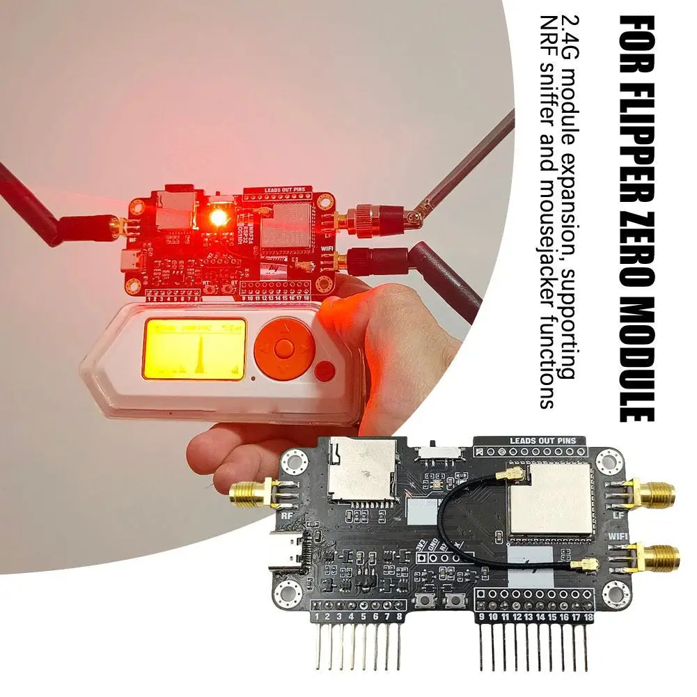 Многофункциональная Плата расширения для Flipper Zero Поддержка 2-2,4G Sd-модуль CC1101 модуль расширения Sniffer NRF модуль хранения данных B5Y8
Многофункциональная Плата расширения для Flipper Zero Поддержка 2-2,4G Sd-модуль CC1101 модуль расширения Sniffer NRF модуль хранения данных B5Y8