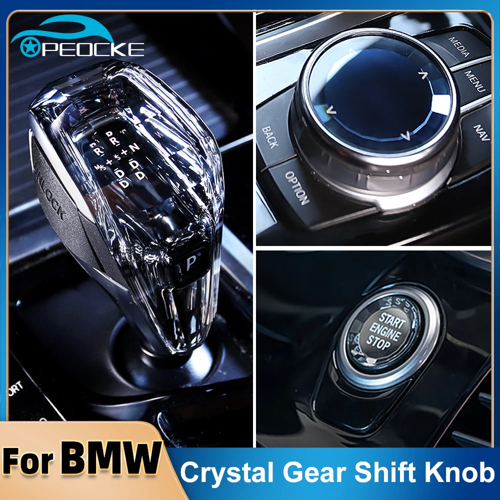 

Crystal Gear Knob Handle for BMW X5 G05 E70 F15 X6 G06 E71 F16 G01 G08 X3 F25 F26 X4 G02 6GT G32 G30 G31 G38 G20 Interior Parts