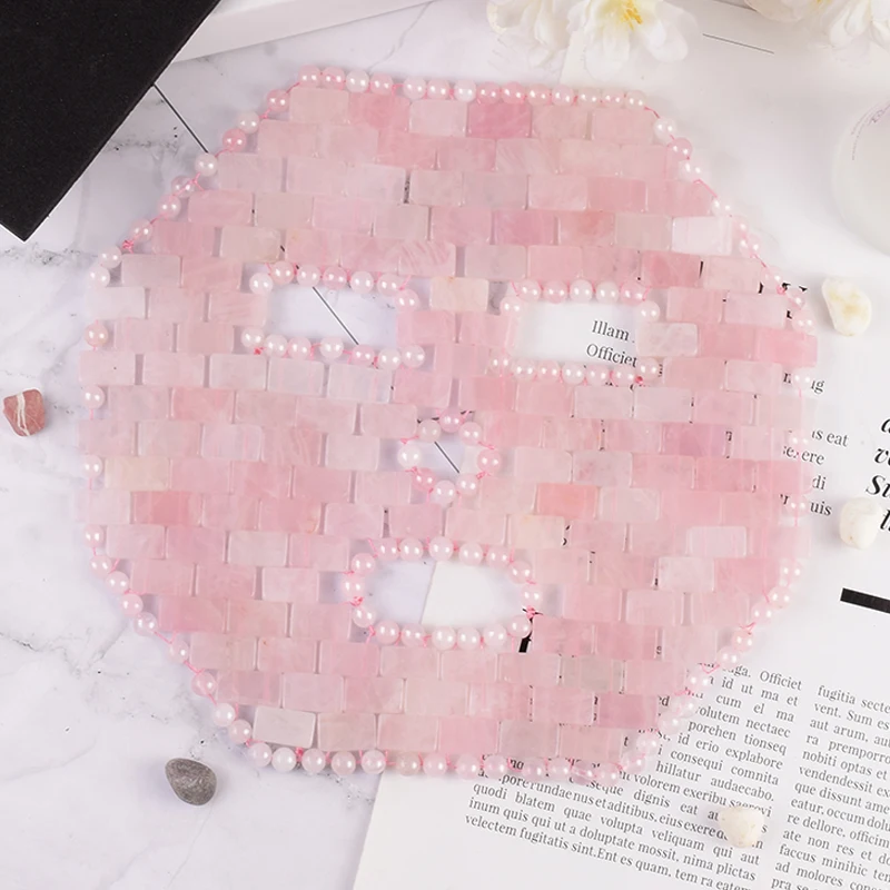 Rose Quartz Face Mask Real Natural Stone Blindfold Therapy Jade Crystal Germanium Sleep Shade Cool Relax Health Care Beauty Tool
Rose Quartz Face Mask Real Natural Stone Blindfold Therapy Jade Crystal Germanium Sleep Shade Cool Relax Health Care Beauty Tool