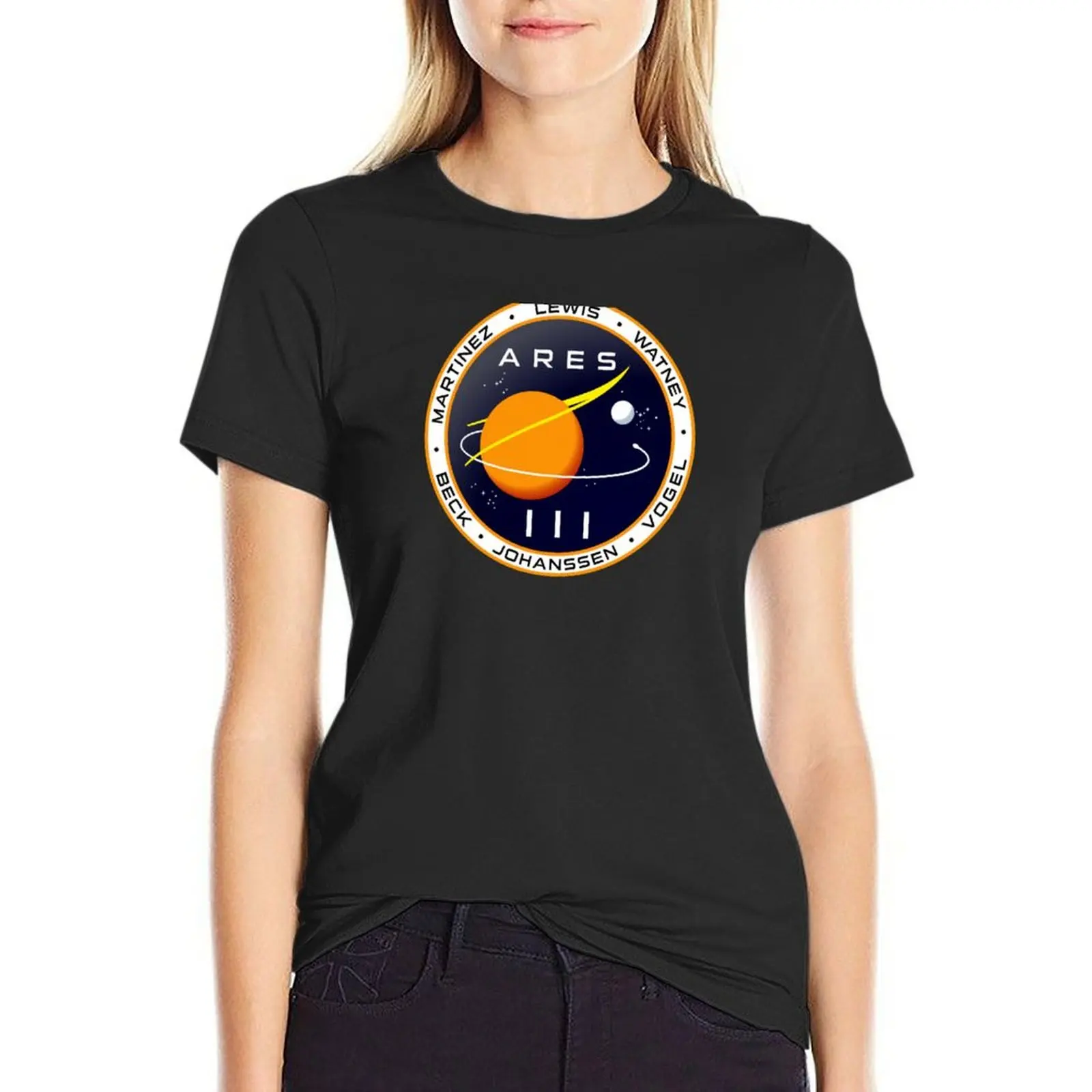 Ares 3 mission to Mars - The Martian T-Shirt cropped t shirts for Women T-shirt Women workout shirts for Women loose fit
Ares 3 mission to Mars - The Martian T-Shirt cropped t shirts for Women T-shirt Women workout shirts for Women loose fit