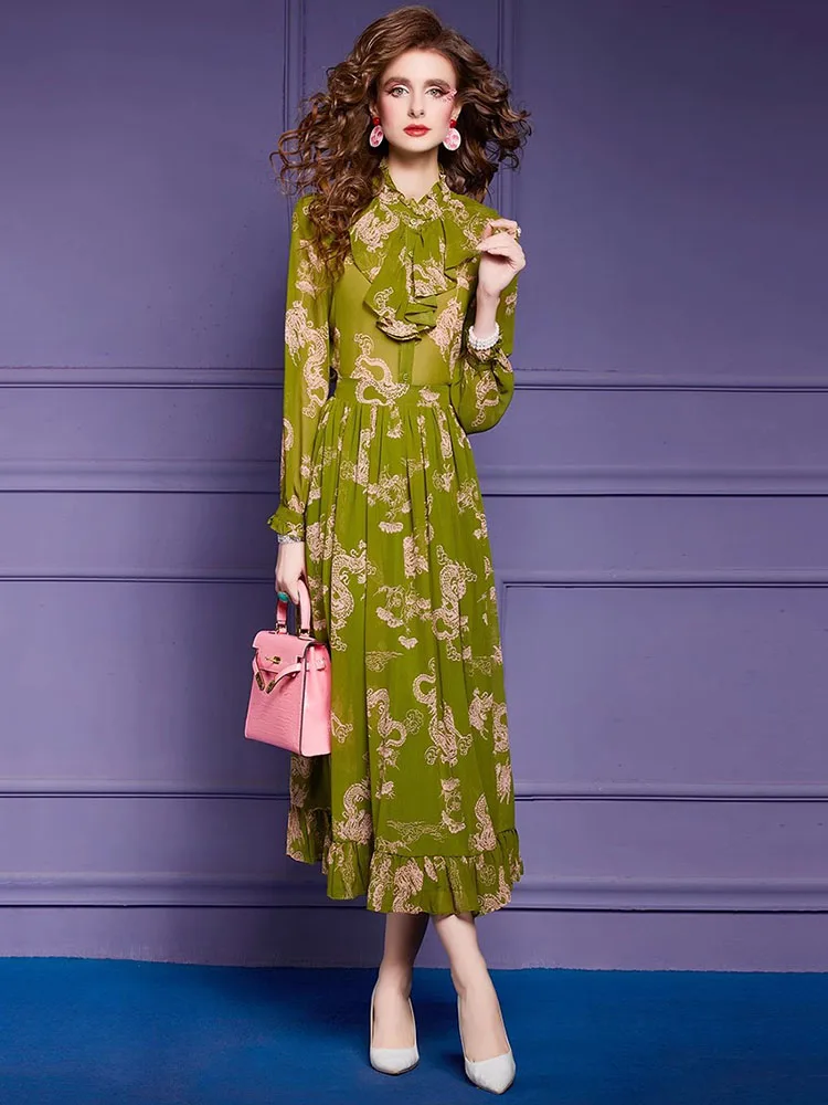 Vestidos Elegantes Feminino Fashion Spring And Summer Chiffon Dresses 2024 Woman Clothing Long With Sleeves Print Dress Slim
Vestidos Elegantes Feminino Fashion Spring And Summer Chiffon Dresses 2024 Woman Clothing Long With Sleeves Print Dress Slim