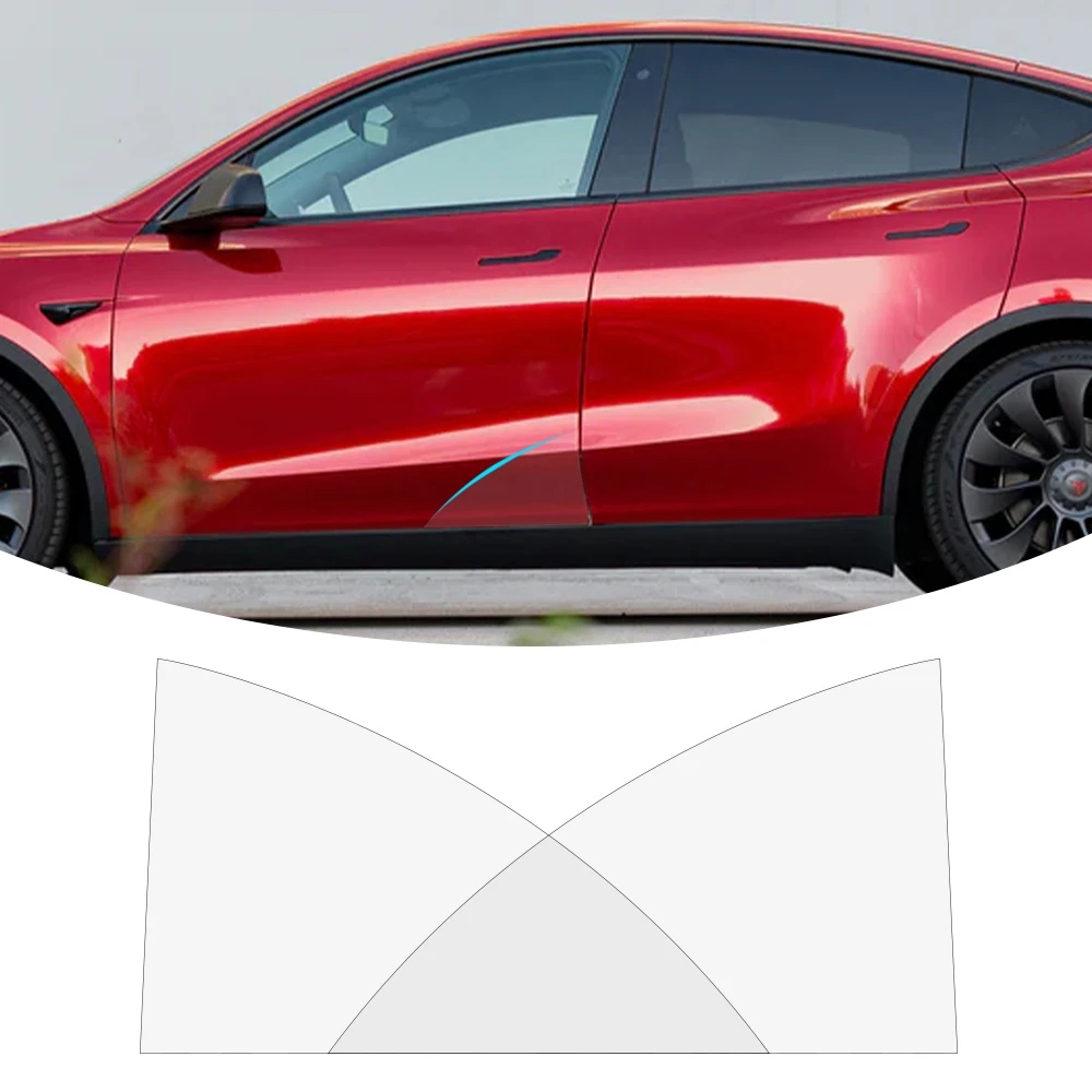 TPU Front Door Protective Film For Tesla Model Y Car Transparent Trim Sticker Triangle Protective Film Car Exterior Decorations 
TPU Front Door Protective Film For Tesla Model Y Car Transparent Trim Sticker Triangle Protective Film Car Exterior Decorations