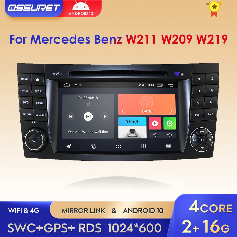 Clearance Price 2din Car Radio Multimedia Player Android10 for Mercedes Benz W211 W463 W219 W209 GPS Navigation Bluetooth DVD 4G
Clearance Price 2din Car Radio Multimedia Player Android10 for Mercedes Benz W211 W463 W219 W209 GPS Navigation Bluetooth DVD 4G