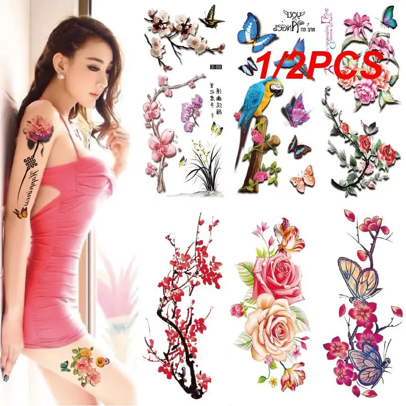 1/2PCS Set,Waterproof Temporary Fake Tattoo Stickers,Water Transfer,Colored Flowers Body Art for Women,Girl,Beautiful Sexy
1/2PCS Set,Waterproof Temporary Fake Tattoo Stickers,Water Transfer,Colored Flowers Body Art for Women,Girl,Beautiful Sexy