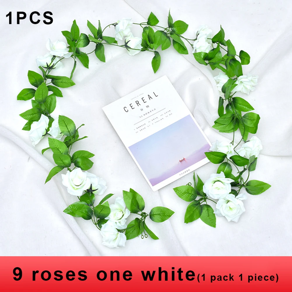 New Artificial Flower Silk Rose Leaf Garland Vine Ivy Home Wedding Leaves Garland Outdoor Wedding Home Decoration 2.4m
New Artificial Flower Silk Rose Leaf Garland Vine Ivy Home Wedding Leaves Garland Outdoor Wedding Home Decoration 2.4m