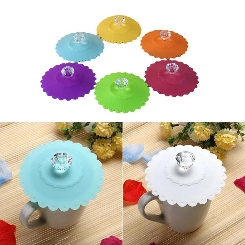 Glass Drink Cover Cup Lid Anti Dust Coffee Mug Tea Cup Accessory Heat Preservation Silicone With Diamond Decoration 11x11x2.4cm
Glass Drink Cover Cup Lid Anti Dust Coffee Mug Tea Cup Accessory Heat Preservation Silicone With Diamond Decoration 11x11x2.4cm