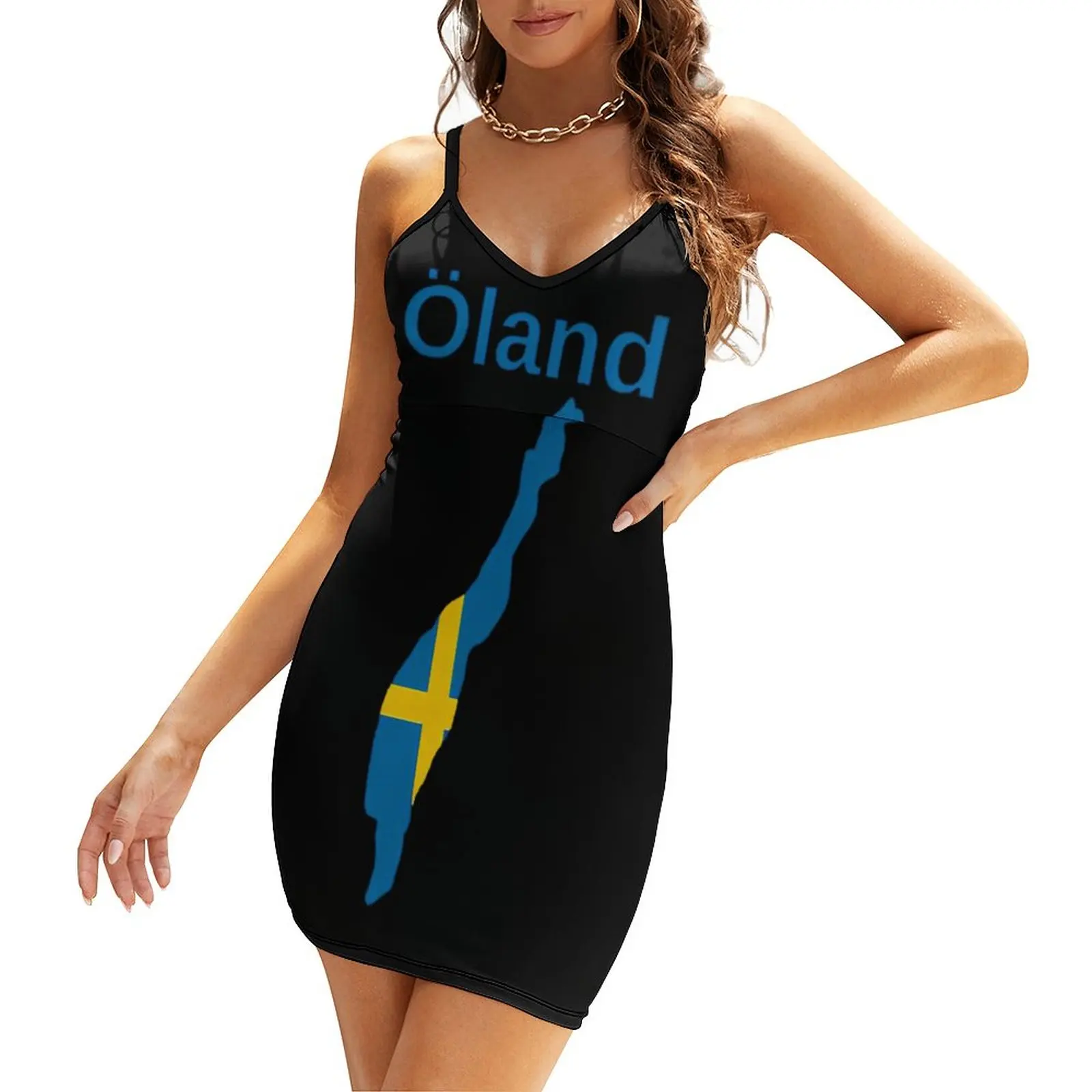 Oland Province Map Swedish Province Sweden Women's Sling Dress Funny Graphic Sexy Woman's Gown Joke Vacations Strappy Dress
Oland Province Map Swedish Province Sweden Women's Sling Dress Funny Graphic Sexy Woman's Gown Joke Vacations Strappy Dress
