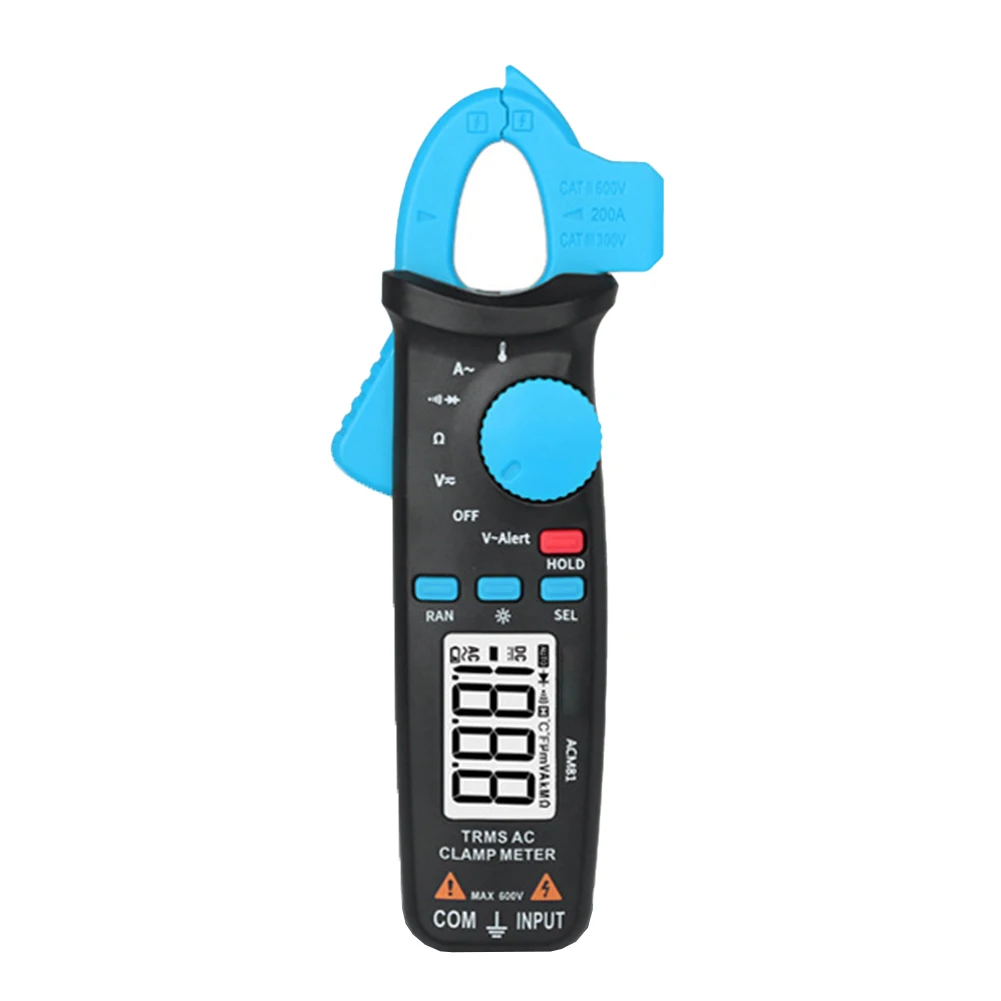 ACM81 Digital Clamp Meter True RMS DC AC Multimeter Ohm Diode NCV Tester 2000 Words Display V~alert Dangerous Voltage Alarm
ACM81 Digital Clamp Meter True RMS DC AC Multimeter Ohm Diode NCV Tester 2000 Words Display V~alert Dangerous Voltage Alarm