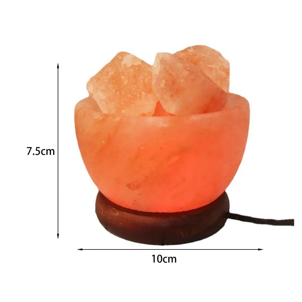 Great LED Lamp Eye-catching Decorative Eco-friendly Crystal Salt Bedside Lamp with Wooden Base Set
Great LED Lamp Eye-catching Decorative Eco-friendly Crystal Salt Bedside Lamp with Wooden Base Set