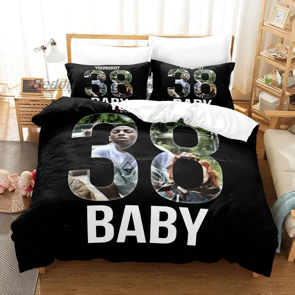 

Rap YoungBoy Never Broke Again Bedding Bag Single Twin Full Queen King Size Aldult Duvet Cover Sets for Soft and comfortable