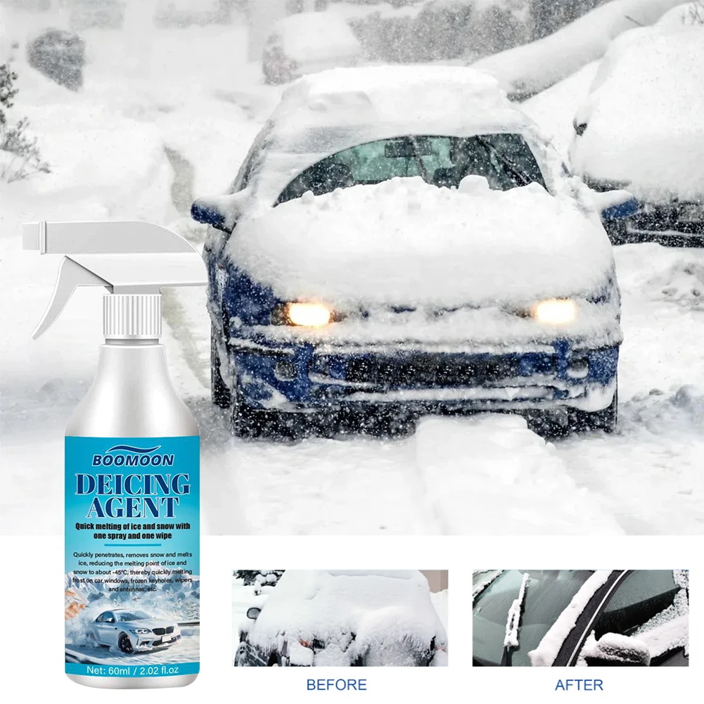 60ml Car Windshield Snow Melting Spray Cleaner Fast Snow Melting And Defrosting Tool Snow Repellent Car Accessories
60ml Car Windshield Snow Melting Spray Cleaner Fast Snow Melting And Defrosting Tool Snow Repellent Car Accessories