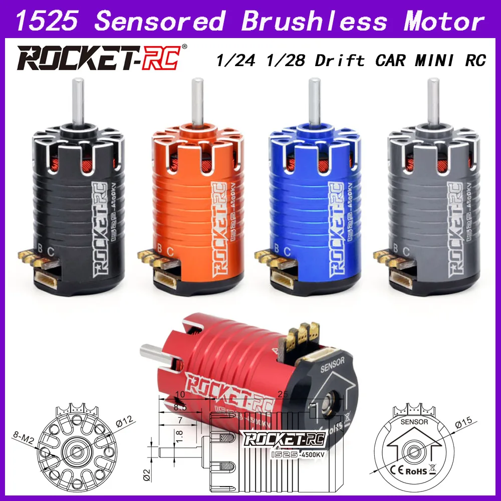 ROCKET RC SURPASS HOBBY Mini 1525 Sensored Brushless Motor For 1/28 1/24 1/26 Drift Climbing RC Car
ROCKET RC SURPASS HOBBY Mini 1525 Sensored Brushless Motor For 1/28 1/24 1/26 Drift Climbing RC Car