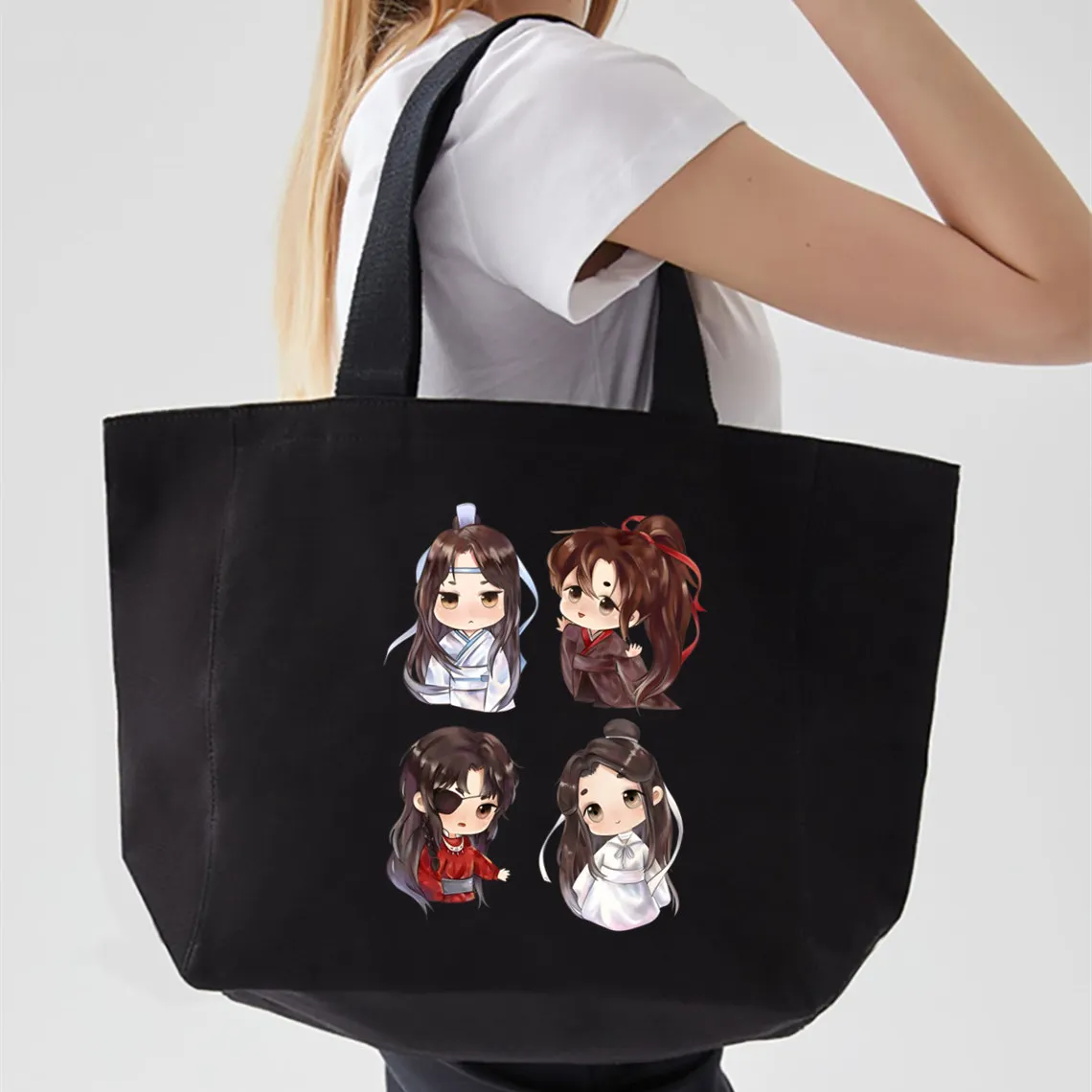 Women Mo Dao Zu Shi Canvas Shoulder Bag Canvas Tote Eco Shopping Bag Canvas Tote Bag Casual HandBag Daily Use
Women Mo Dao Zu Shi Canvas Shoulder Bag Canvas Tote Eco Shopping Bag Canvas Tote Bag Casual HandBag Daily Use