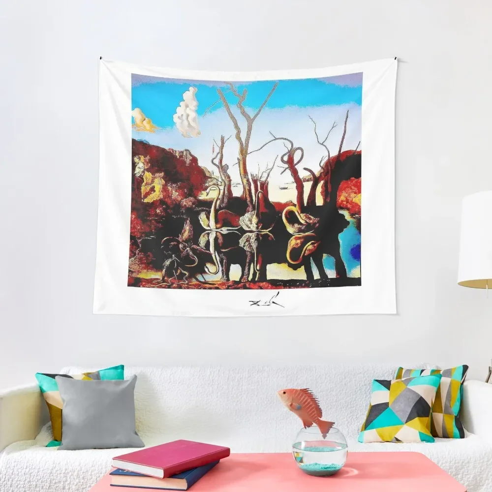 SWANS REFLECTING ELEPHANTS : Vintage AbstractPainting Print Tapestry Room Decor Wall Mural Room Decor For Girls Tapestry
SWANS REFLECTING ELEPHANTS : Vintage AbstractPainting Print Tapestry Room Decor Wall Mural Room Decor For Girls Tapestry