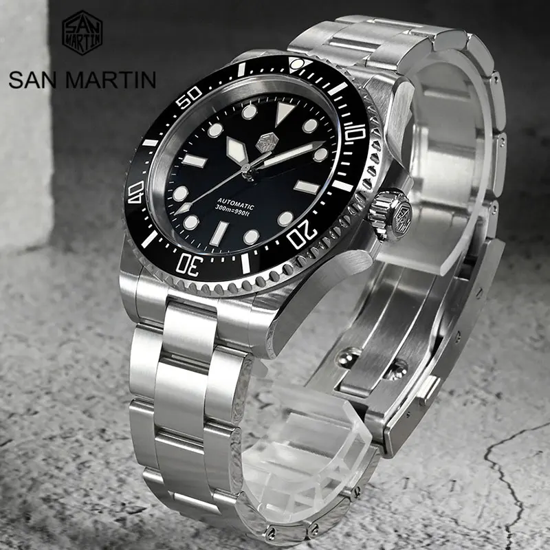 San Martin Business Classic Men's Diving Watch BGW-9 Luminous Sapphire Waterproof 300M NH35A Men Automatic Mechanical Wristwatch
San Martin Business Classic Men's Diving Watch BGW-9 Luminous Sapphire Waterproof 300M NH35A Men Automatic Mechanical Wristwatch