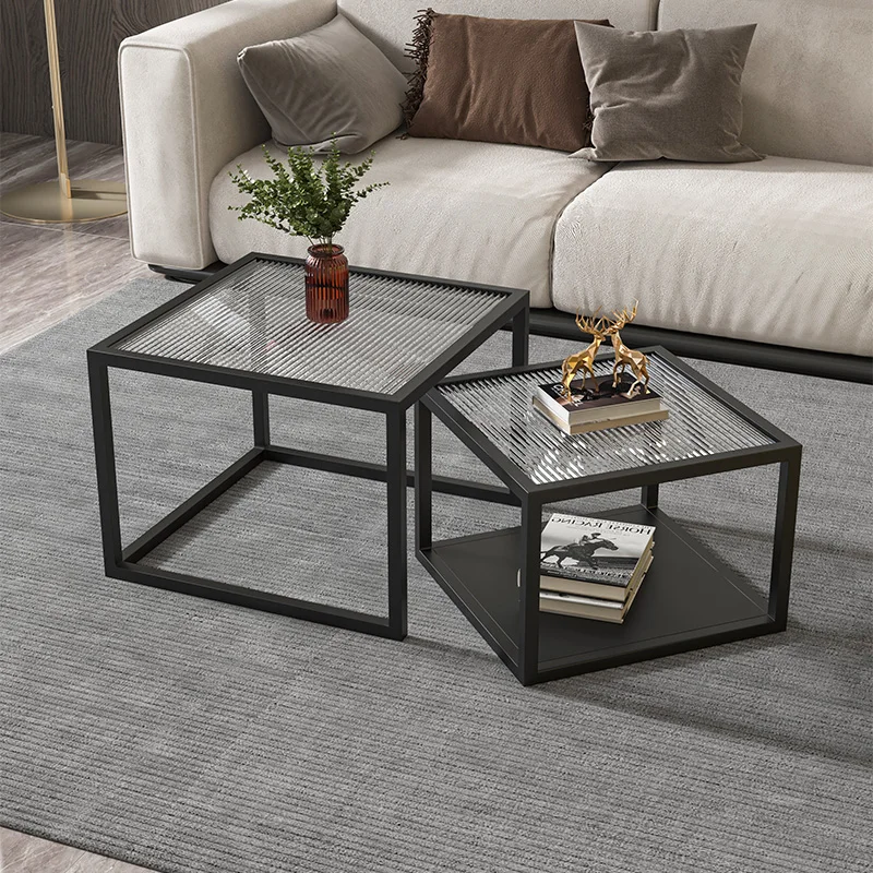 Modern Light Luxury Coffee Tables Living Room Sofa Side Square Glass 2pcs Coffee Tables Modern Design Couchtische Home Furniture
Modern Light Luxury Coffee Tables Living Room Sofa Side Square Glass 2pcs Coffee Tables Modern Design Couchtische Home Furniture
