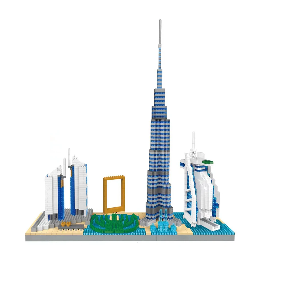 Knew Built Dubai Skyline Building Block Models Creative Decorations Puzzle Micro Mini Bricks Toys to Exercise Hands-on Skills
Knew Built Dubai Skyline Building Block Models Creative Decorations Puzzle Micro Mini Bricks Toys to Exercise Hands-on Skills