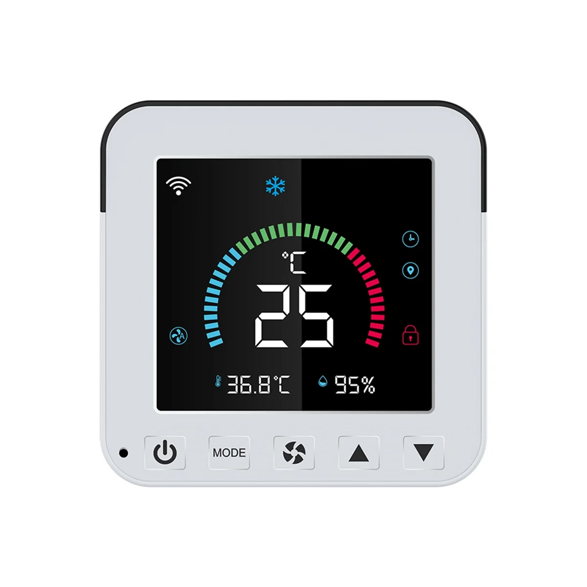 Tuya Smart Life New WiFi Thermostat DC5V Air Conditioner IR Remote Control Timer Temperature Humidity Sensor
Tuya Smart Life New WiFi Thermostat DC5V Air Conditioner IR Remote Control Timer Temperature Humidity Sensor