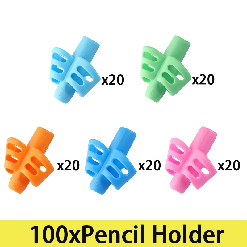 100Pcs Pen Grips Children Pencil Holder for Kids Pen Grip for Preschool Student Posture Correction Device
100Pcs Pen Grips Children Pencil Holder for Kids Pen Grip for Preschool Student Posture Correction Device