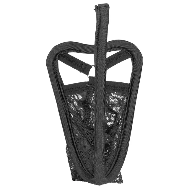 Lingerie en dentelle évidée pour hommes, string en C, sous-vêtements Sissy Crossdress, tongs sexy en forme de C 7.0, poudres bombées 2