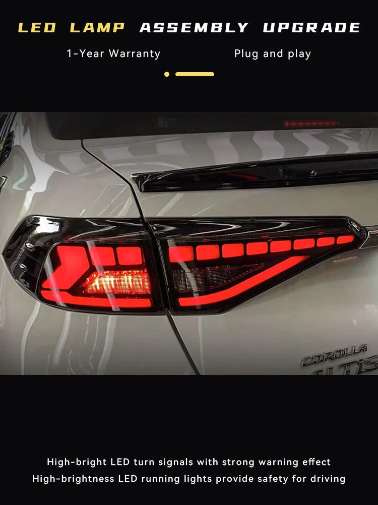 

Car Lights For Toyota Corolla 2019-2023 Upgrade LED DRL Projector Lens Taillight Tool Auto Turn Signal Tail Lamp Accessories