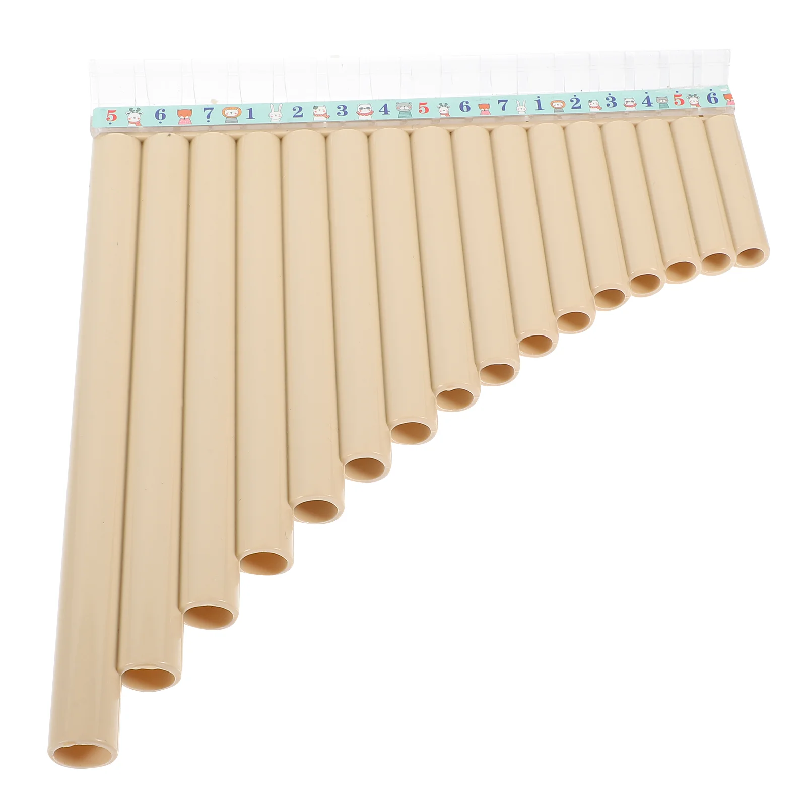 

Pan Flute 16 Pipes Portable Beginner Row Children Musical Instrument Abs Resin for Beginners