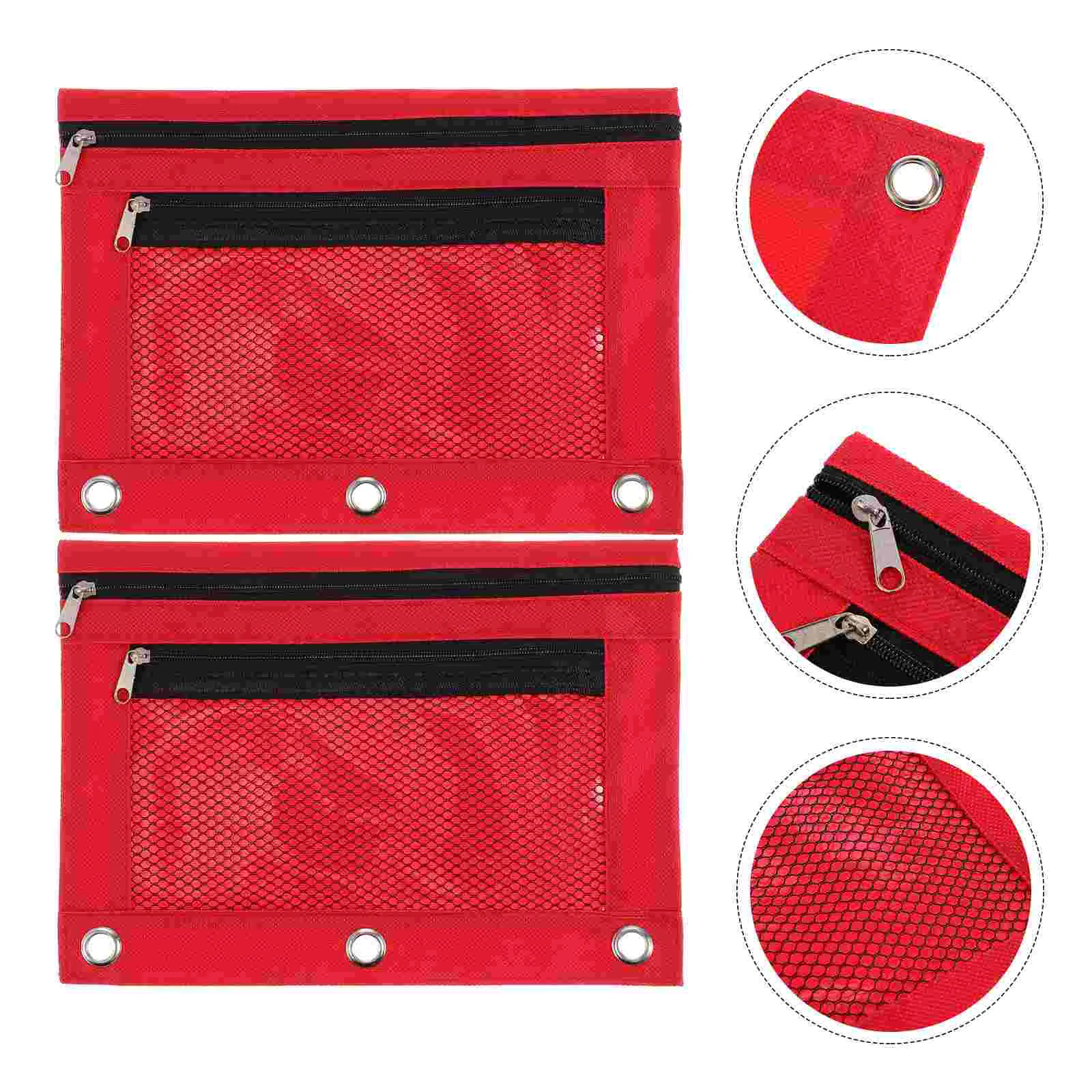 2 Pcs Zipper Binder Pencil Case Student Clips Bulk Folders Oxford Cloth Stationery Bag 
2 Pcs Zipper Binder Pencil Case Student Clips Bulk Folders Oxford Cloth Stationery Bag