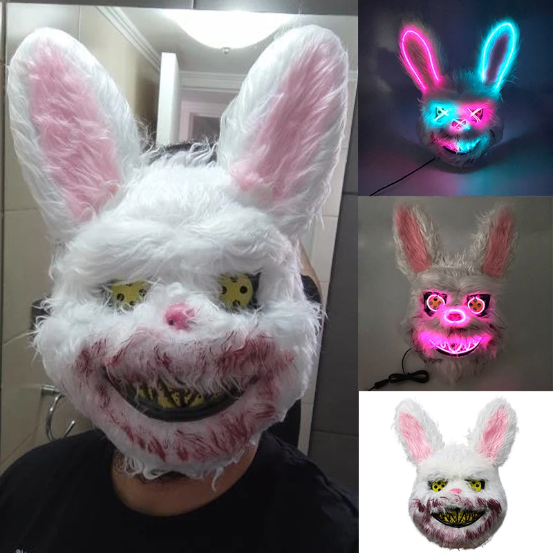 Cosplay Bloody Rabbit Plush Bunny Mask Decorative Festival Mask Bloody Bear Headgear Performance Prop Halloween Horror Mask
Cosplay Bloody Rabbit Plush Bunny Mask Decorative Festival Mask Bloody Bear Headgear Performance Prop Halloween Horror Mask