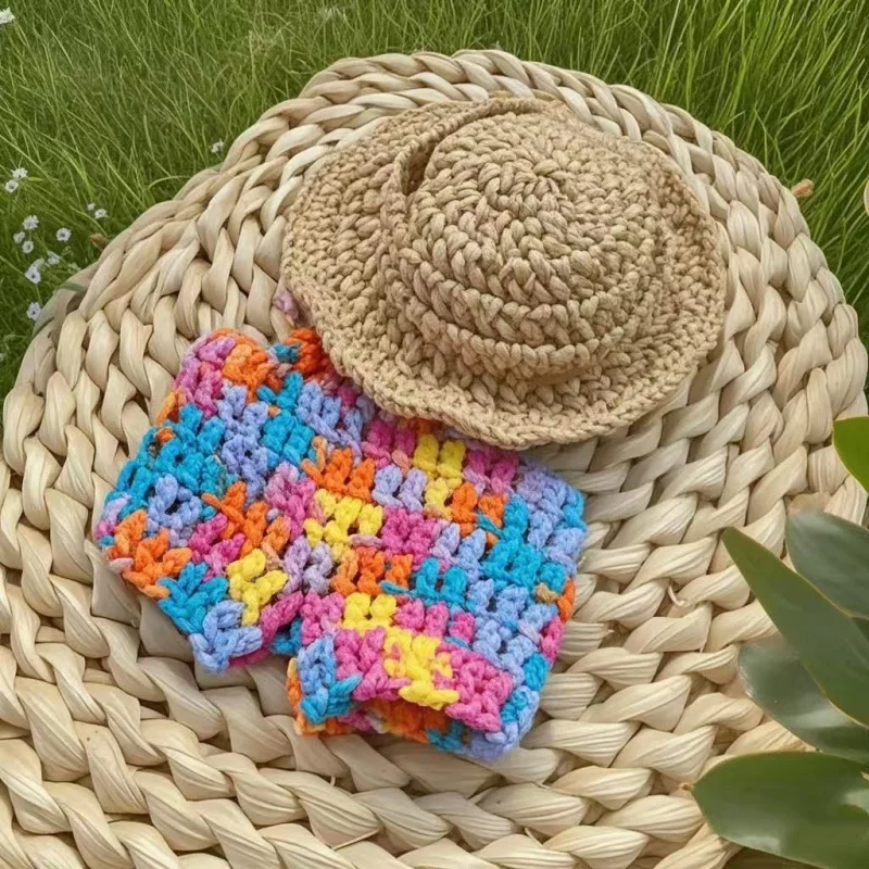 Woolen Pants & Hat Set for Labubu Dolls - Colorful Winter Outfit 6 S92f3256c60c548e1b9c5d697cf70f4feV